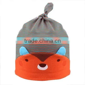 New Design Cute Bear Knitted Kids Cotton Hat thumbnail-4