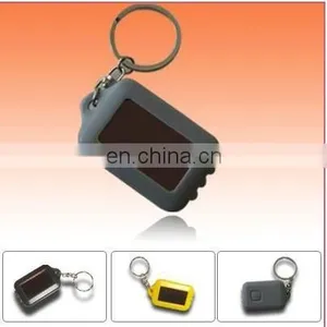 3led Black Color Solar Light Keychain Flashlight thumbnail-1