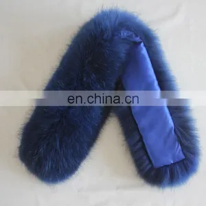 Wholesale China Dyed Color Real Shawls Raccoon Fur Wrap thumbnail-2