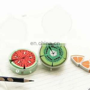 10 PC/box Creative Cartoon Stationery Lovely Fruit Eraser Learn Office The School Supplies thumbnail-3