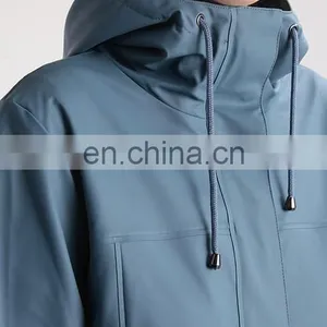 100% Polyester Lightweight Waterproof Hooded Jacket thumbnail-4