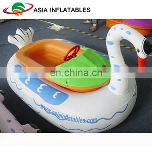 Children Park Inflatable Electric Bumper Boat / Water Park Equipment White Duck Bumper Boat thumbnail-1