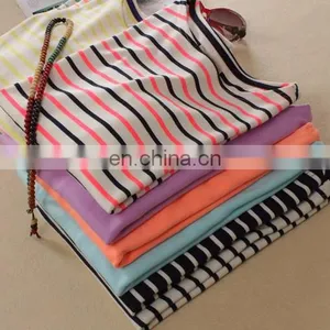 Top Grade Lady 3/4 Sleeves Blouse Design/lady Stripe Shirt thumbnail-5