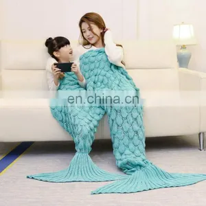 Adult and Children Mermaid Tail Blanket on Sale thumbnail-4