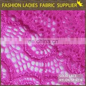 Ladies Garment Purple Nice Paisley Wholesale Designs Nylon Lace Fabric thumbnail-6