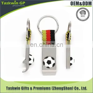Custom Factory Bottle Opener Keychain for Promotional, Bottle Opener With Short Lanyard, Football Bottle Opener With Key Chain thumbnail-1