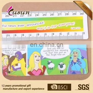 Fashion Design Promotional Logo Customized 30cm Straight Custom Plastic Ruler thumbnail-6