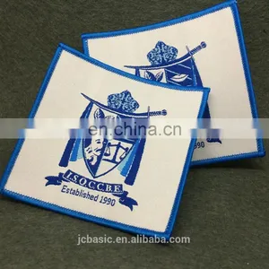 Custom Sewn on Woven Brand Patches for Garment Clothing thumbnail-2