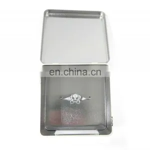 Matte Varnished Flags Pattern Pierced Bottom Present Tin Box thumbnail-2