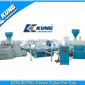 Double-color Plastic Shoes Injection Moulding Machine Plastic Shoe Making Machine/ Shoe Making Machine thumbnail-1