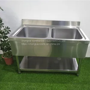 201 304 Custom Made Commercial Restaurant Stainless Steel Kitchen Sink thumbnail-4