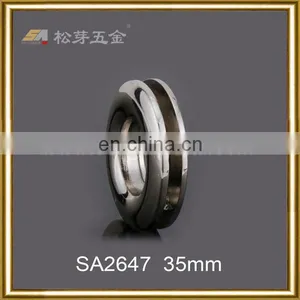 Song A Metal Custom Made Shining Silver Plated Round Eyelet 40mm Outside thumbnail-3