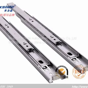 45mm Ball Bearing 3-fold Full Extension Stainless Steel Drawer Slide thumbnail-2