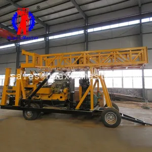 New Design and Cheap Price Wheeled Hydraulic Core Drilling Rig Convenient to Move thumbnail-2