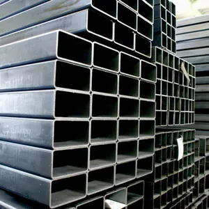 ERW Welded Hot Rolled Black Carbon Square Tube Rectangular Hollow Section Steel Pipe thumbnail-5