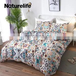 Luxury Warm 100% Polyester King Size Boho Printing Sheet Bedding Set thumbnail-2