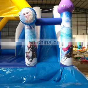 2020 Popular Portable Tall Slide ,inflatable Bounceland Bounce House With Frozen Theme thumbnail-3