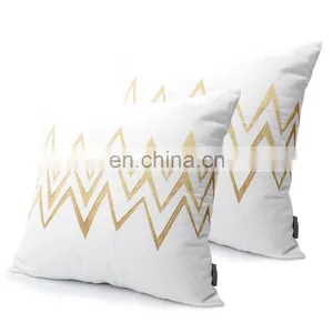 Simple Geometric Pattern Sofa Home Decor Design 18 Inch Square Throw Pillow Cushion thumbnail-2