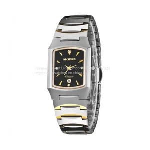 Wholesale Luxury Lovers Couple Quartz Waterproof Wrist Watches Mens Sport Stainless Tungsten Steel thumbnail-3
