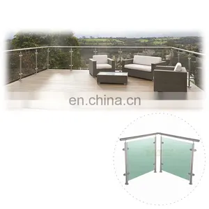 New Product Glass Balustrades 50x50mm Deck Railing thumbnail-1