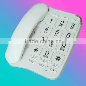 White Large/big Button Senior Telephone Model thumbnail-1