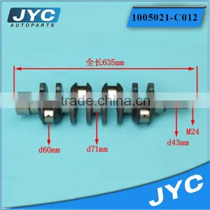 CA4D32 Desiel Engine Forged Crankshaft for Tractors 1005021-C012 Quality Choice thumbnail-1