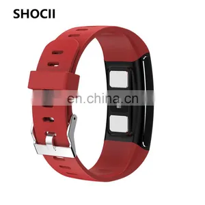 P68 Waterproof PPG ECG Smart Wristband Fitness Tracker E66 Body Temperature Bracelet Wristband Sport Digital Health Smart Watch thumbnail-2