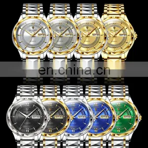 LIGE 6809 Mens Automatic Mechanical Watches 100m Waterproof Date Clock Diving Wristwatch Stainless Steel Watch thumbnail-3