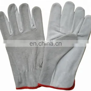 No Lining Short Wing Thumb Grain Cow Leather Welder Gloves thumbnail-3