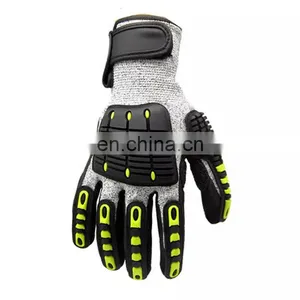 Safety Hand Anti Slip Anti Cut Resistant Nitirle Coated Impact Mechanical Gloves thumbnail-5