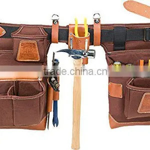 High Quality Suede Leather Carpenter Tool Belt,OEM Leather Tool Apron Belt,brown Leather Eletrnician Hand Tooled Leather Belt Quality Choice thumbnail-2