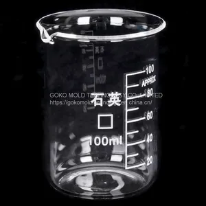 Quartz Material Beaker High Type Low Type 5ml~50ml High Quality Quartz Glass Laboratory Ware thumbnail-1
