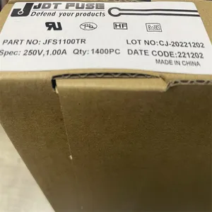 Miniature Square Fuse JFS1100TR 1A Black Plastic JFS1100TR 1A 250V 1400 221205 JDT 2 thumbnail-1