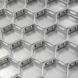 Hexagonal Cellular Mesh Grating Big Mud Claw Tortoise Shell Mesh Welded Manufacturer's Refractory Anchors for Lining Cutting thumbnail-2
