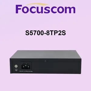 P0E L2 Managed Gigabit Ethernet PoE Switch, 8 Port 1G RJ45 With 2 Gig SFP Network Switch Focuscom S5700-8TP2S thumbnail-4