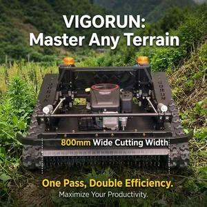 Vigorun Remote Grass Cutter Continuous Operation Ready Industrial Crawler Mower for Mountainsides thumbnail-2
