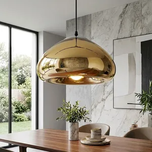 Mirrored Void Dome Pendant – Chrome/Gold/Bronze, 2 Sizes G9/E27 thumbnail-3