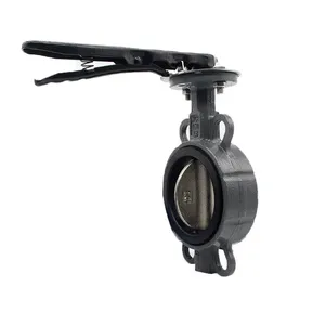 Lever Type Corrugated Soft Seal Butterfly Valve thumbnail-1