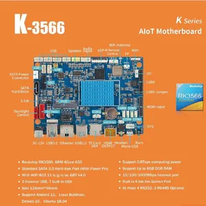 GeniusCore 7 Inch RK3566 Open Frame Industrial Android HMI Panel PC K-3566 | Low Power Capacitive Touch thumbnail-2