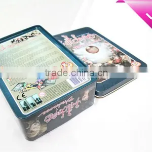 Rectangular Hinged Tin Box Sale thumbnail-2