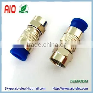 Springconnect F Quick Plug Compression Connector Male for RG6 Coaxial Cable Like CX3 thumbnail-3