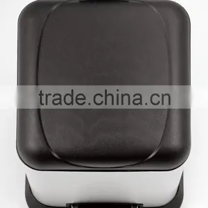 Stainless Steel Square Slow Close Pedal Bin Garbage Bin Step Bin Trash Cans Waste Bin thumbnail-2