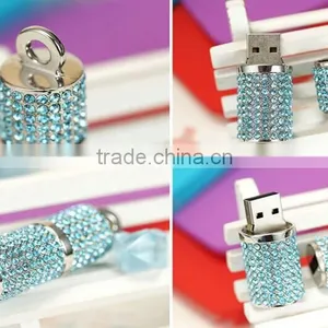 High Quality Crystal Lipstick Jewelry 8GB USB 2.0Flash Memory Stick Perfect For Gift thumbnail-3