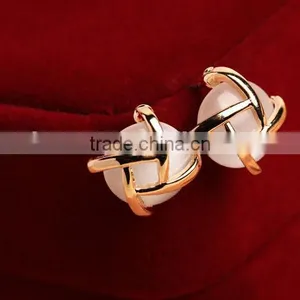 2014 Wholesale Rhinestone Women Fashion Earring Alloy Open Style Earrings Unique Earrings thumbnail-1