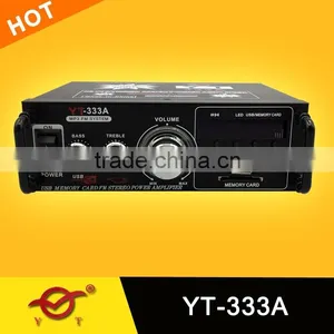 12v / 220v Car Lighting Mp3 Audio Subwoofer Amplifier YT-333A Support Usb/sd/fm thumbnail-1