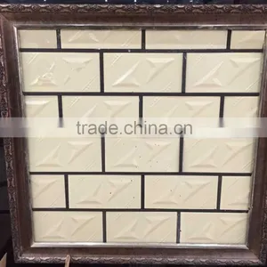 Villa Glossy Glazed Ceramic Wall Tile Beige Color 100x200mm B142 thumbnail-1