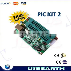 High Quality !!! New PIC Kit2/PIC Simulator Emulator Programmer Downloader+ USB&ICSP 6P Cable thumbnail-1