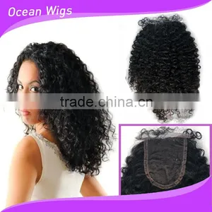 Virgin Indian Kinky Curly Top Closure thumbnail-4
