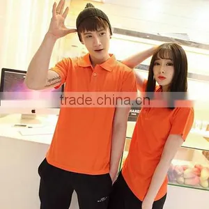 Cotton Material Short Sleeve Couple Polo Shirt Custom Polo t Shirt in Bulk Wholesale thumbnail-1