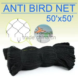 New Anti Bird Netting Soccer Baseball Game Poultry Fish Net 2"x2" Mesh 50'X50' thumbnail-1